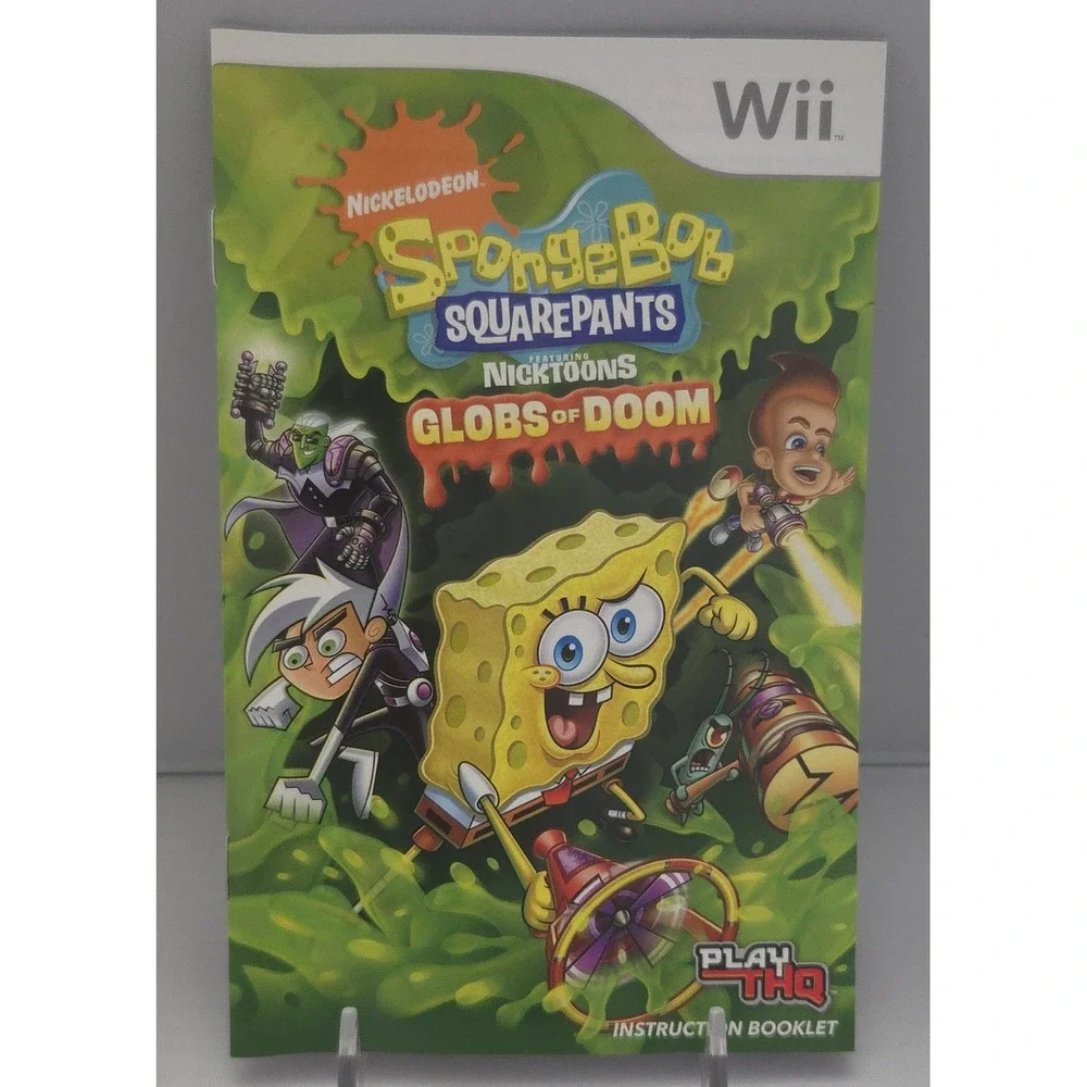 SpongeBob SquarePants Nicktoons: Globs of Doom - Nintendo‎ Wii - CIB & Tested